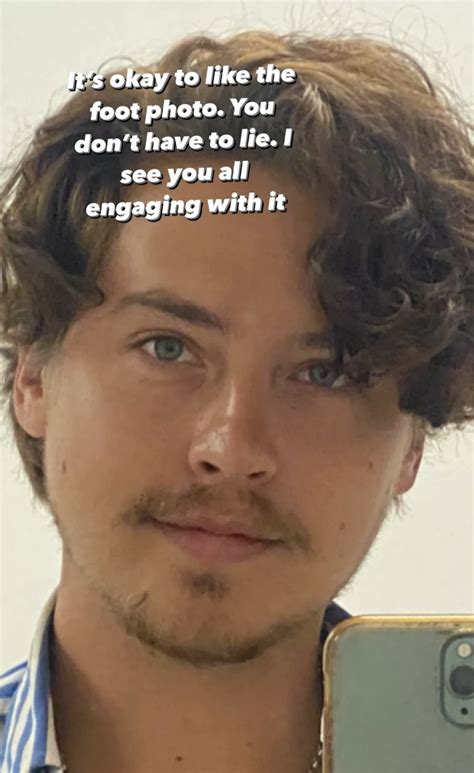 Cole Sprouse Responds To People Dragging His Foot Photo